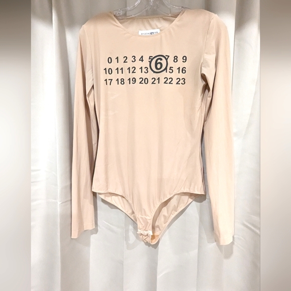 MM6 MAISON MARTIN MARGIELA Nude Bodysuit - Picture 6 of 6